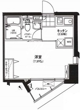 サウンドおしあげ 206 間取り図