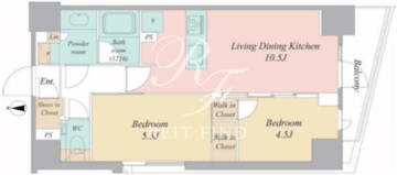 アイフラット品川戸越 201 間取り図