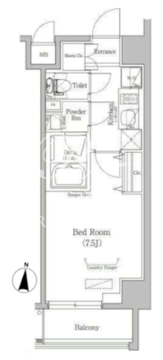 ベルフェリーク木場 306 間取り図
