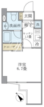 KDXレジデンス門前仲町 506 間取り図