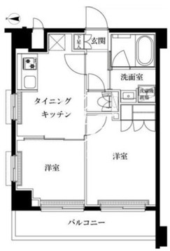 ルーブル志村坂上 407 間取り図