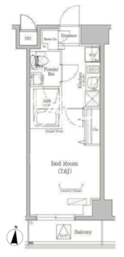 ベルフェリーク木場 704 間取り図