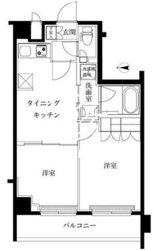 ルーブル志村坂上 206 間取り図
