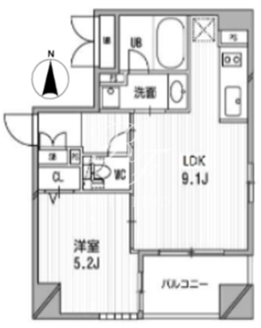 クリオ三田ラ・モード 1105 間取り図
