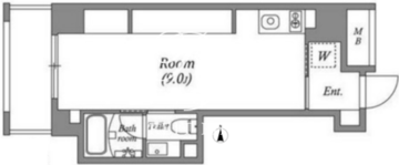 アスティーレ秋葉原 202 間取り図