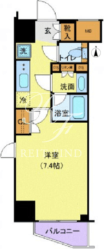 ジェノヴィア新宿早稲田グリーンヴェール 1003 間取り図