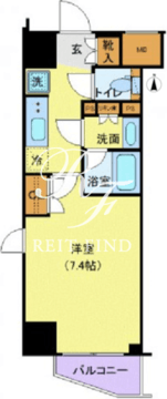 ジェノヴィア新宿早稲田グリーンヴェール 1203 間取り図