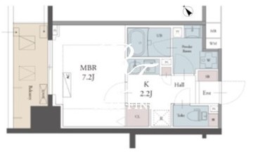 ラグゼナ用賀 1201 間取り図
