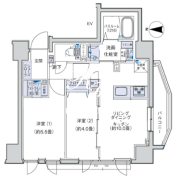 オーキッドレジデンス三ノ輪 602 間取り図