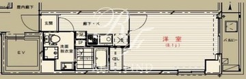 オーキッドレジデンス本駒込 201 間取り図