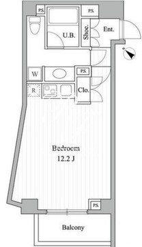 エルスタンザ赤坂 106 間取り図