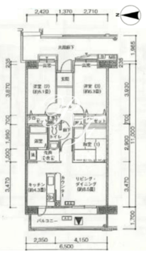 アクティ目黒駅前 2-205 間取り図