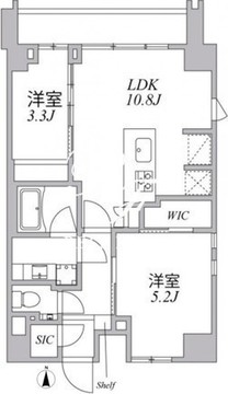 アジールコート麻布十番 901 間取り図
