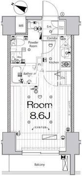 レガシア千代田三崎町 502 間取り図