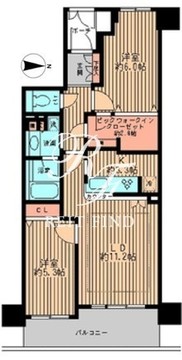 エコロジー浅草橋レジデンス 1302 間取り図
