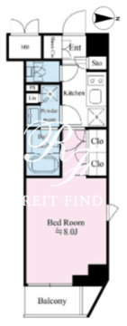 リテラス馬込 405 間取り図