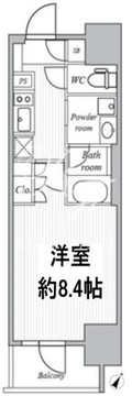 ザ・プレイス駒込 501 間取り図