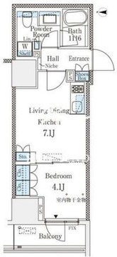 CORVAL大森 1307 間取り図