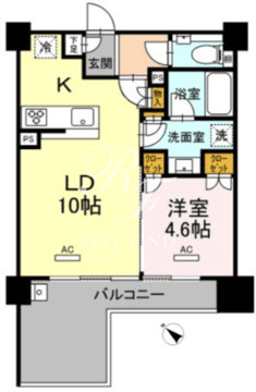 セントラルレジデンス東中野 605 間取り図