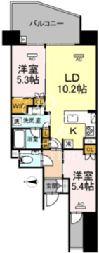 セントラルレジデンス東中野 703 間取り図