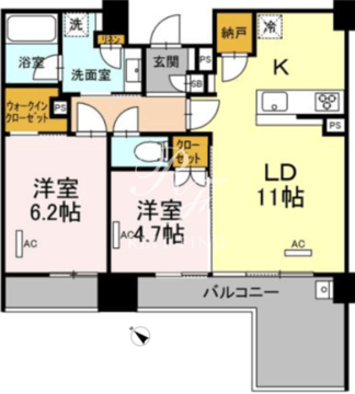 セントラルレジデンス東中野 604 間取り図