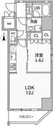 シーズンフラッツ浅草 1103 間取り図