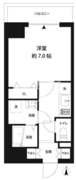 コスモリード錦糸町 502 間取り図
