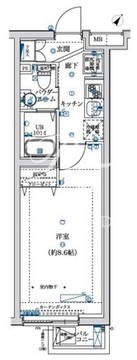 フェルクルールプレスト亀戸 305 間取り図
