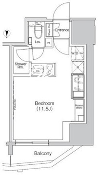 ザ・パークハビオ亀戸 702 間取り図