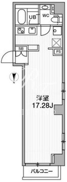 リテラス中目黒 304 間取り図