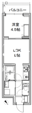 AQUAレジデンス三軒茶屋 204 間取り図