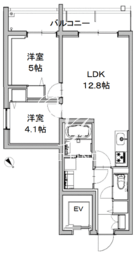 AQUAレジデンス三軒茶屋 205 間取り図