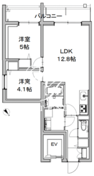 AQUAレジデンス三軒茶屋 404 間取り図