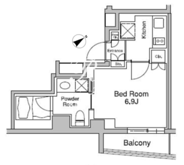 プラウドフラット南青山 404 間取り図