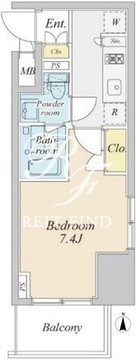 プラウドフラット神楽坂2 601 間取り図