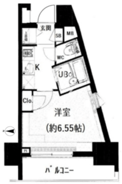 プレスタイル門前仲町 903 間取り図
