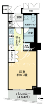 ストーリア品川 502 間取り図