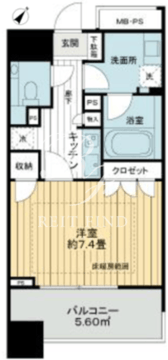 ライオンズシティ東京タイムズプレイス 407 間取り図