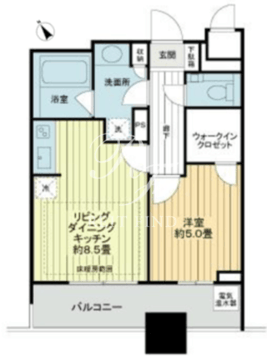 ライオンズシティ東京タイムズプレイス 302 間取り図