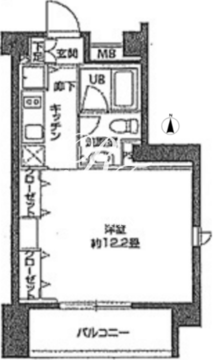 ニューシティアパートメンツ亀戸 615 間取り図