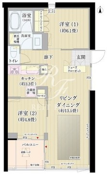 ガーデニエール砧ウエスト 153 間取り図