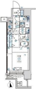 ルクレ木場親水公園 702 間取り図