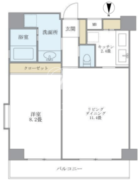 KDXレジデンス御徒町 1401 間取り図