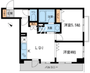 ルクレ初台 207 間取り図