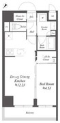 ONE ROOF FLAT ASAKUSA IRIYA 505 間取り図