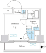パークアクシス錦糸町スタイルズ 614 間取り図 ?>