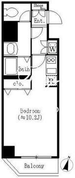 クロスレジデンス清澄白河 403 間取り図