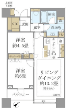ブリリアタワーズ目黒 N-2709 間取り図