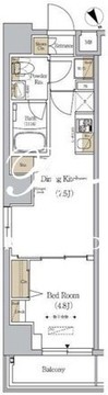 アーバネックス日本橋人形町 403 間取り図