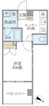 コスモリード西馬込レジデンス 608 間取り図